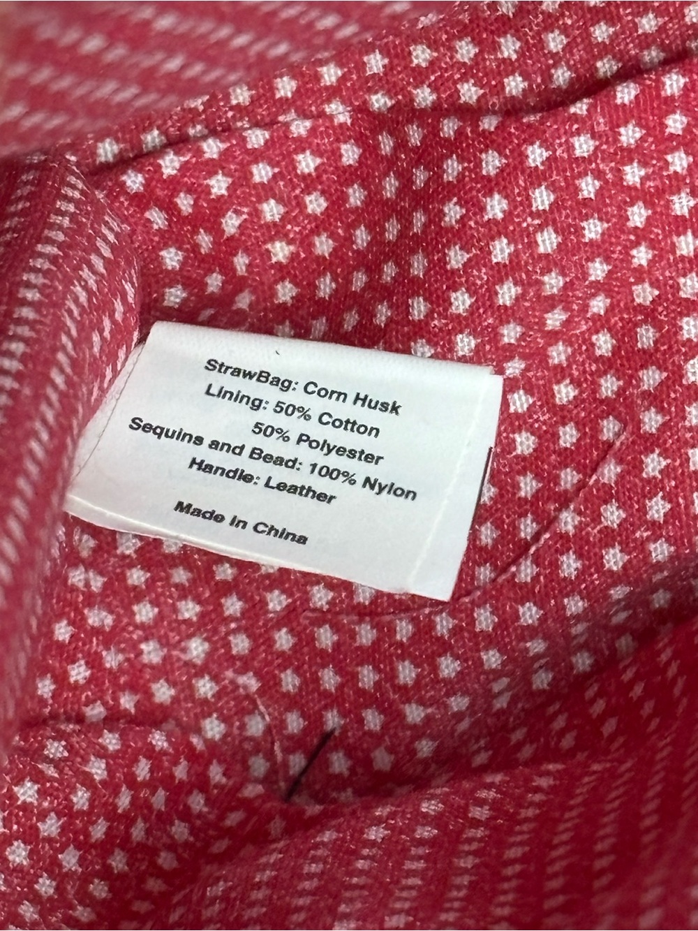QVC Corn Husk Straw Bag American Flag Fourth of July Purse NWT - Picture 8 of 9